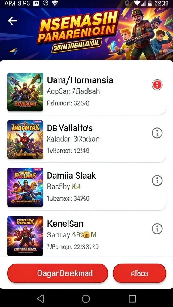 crs99 - Screenshot menampilkan koleksi item yang bisa digunakan.