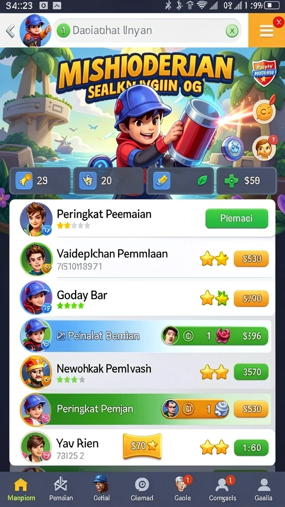 hot51 - Screenshot menampilkan aksi seru dalam permainan HOT51.